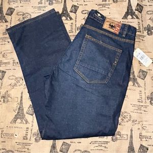 Argyleculture NWT! Men'S Dark Blue Wash Straight Jeans Size 40